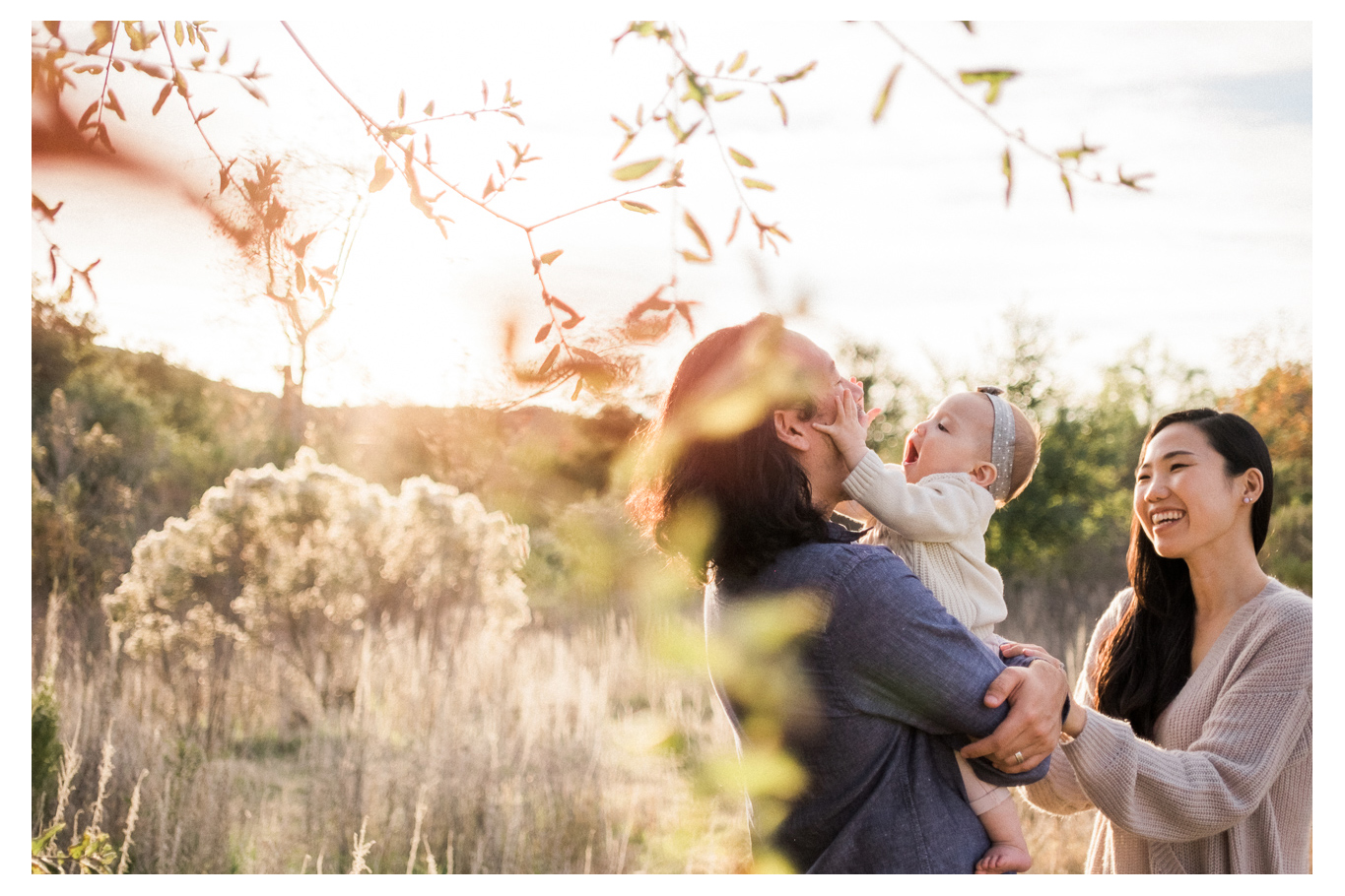  family fun outdoor session mom and baby one year old los penasquitos canyon preserve san diego portraits 