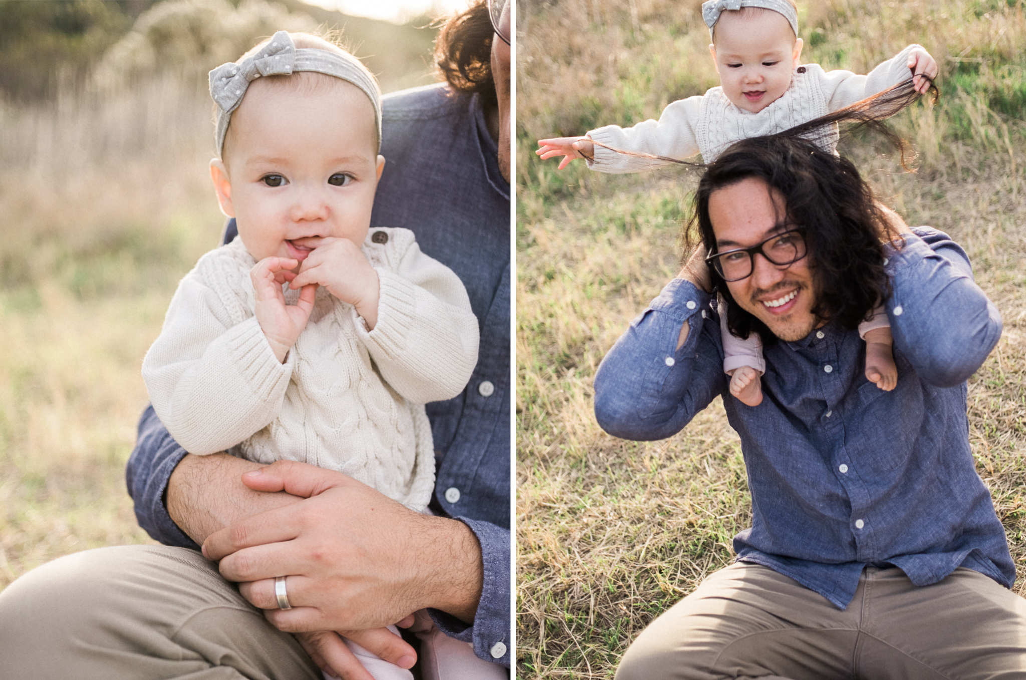 family fun outdoor session mom and baby one year old los penasquitos canyon preserve san diego portraits