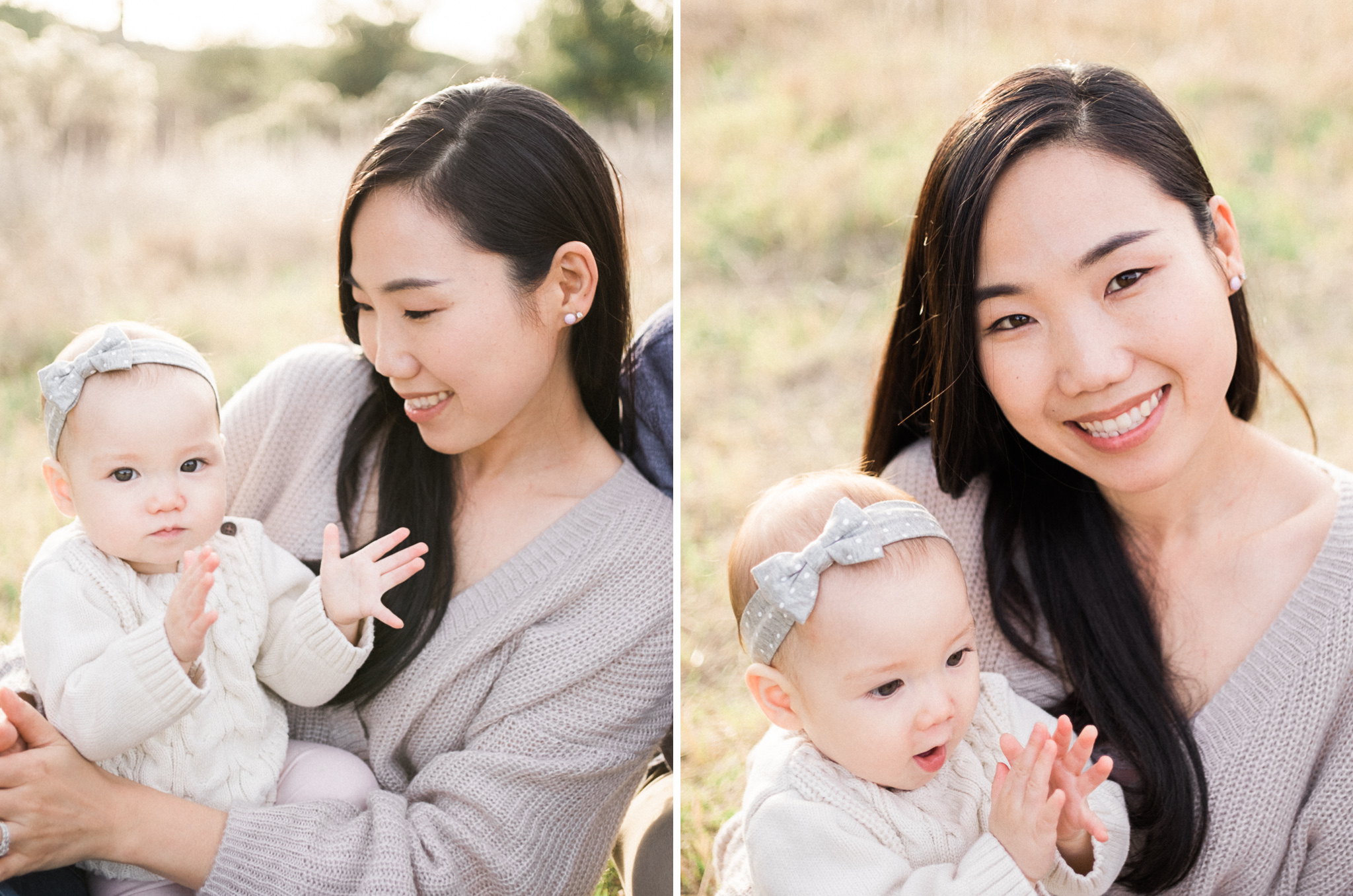  family fun outdoor session mom and baby one year old 