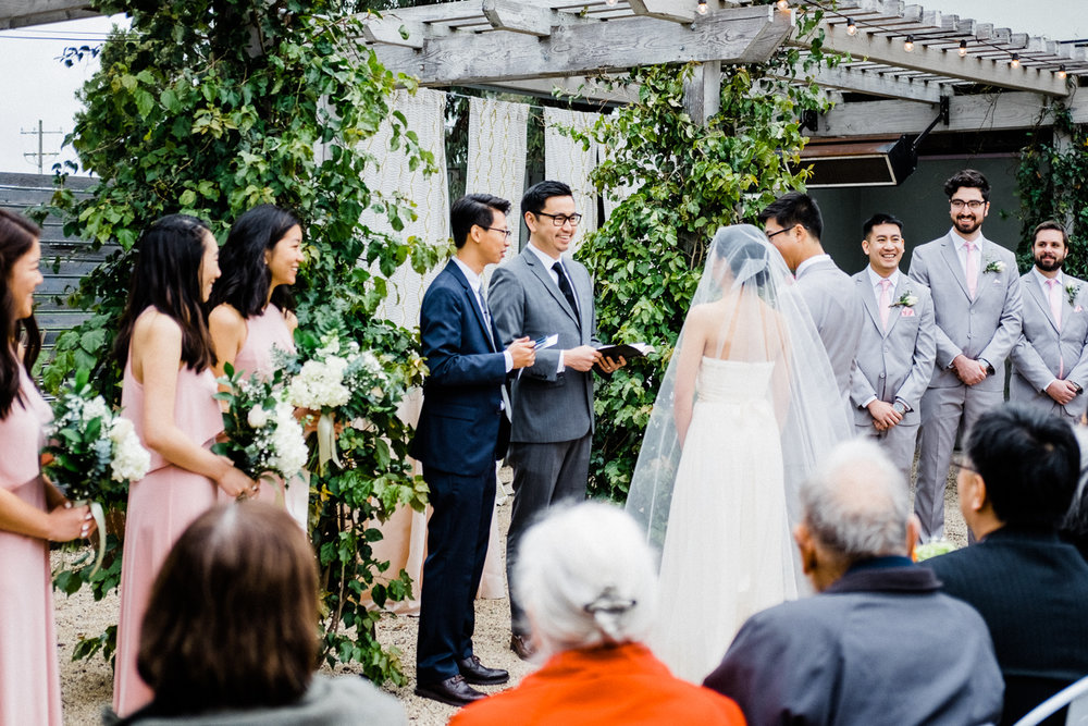 ceremony at aracely cafe