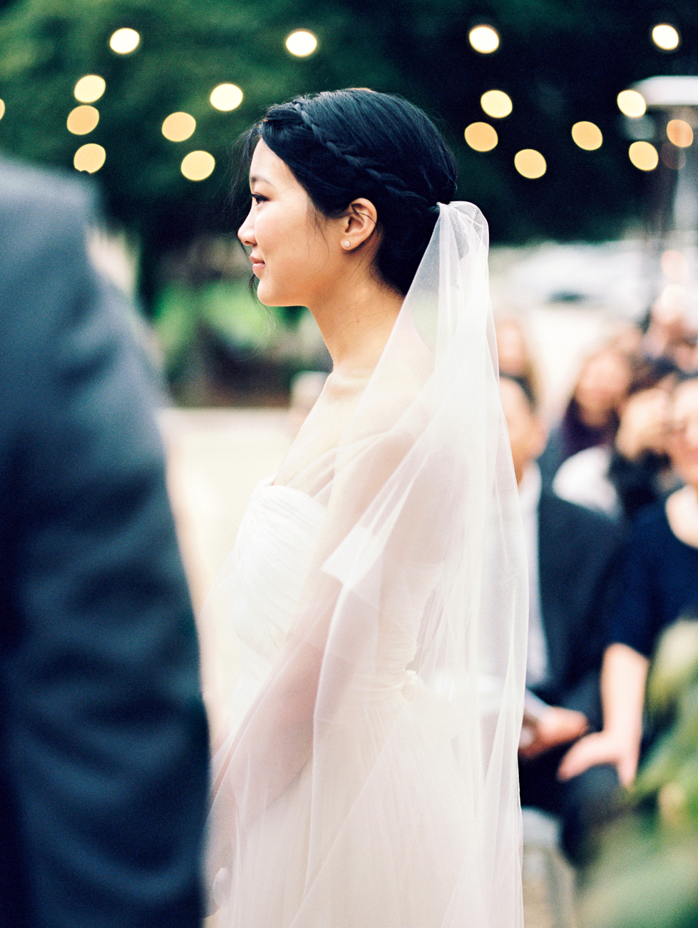 bridge profile portrait wedding