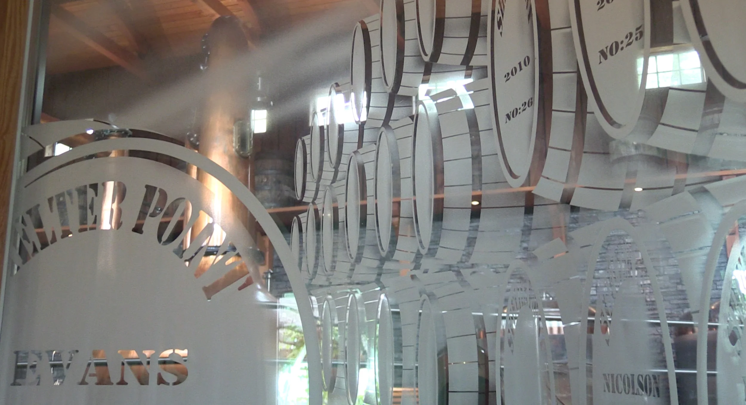 Etched glass