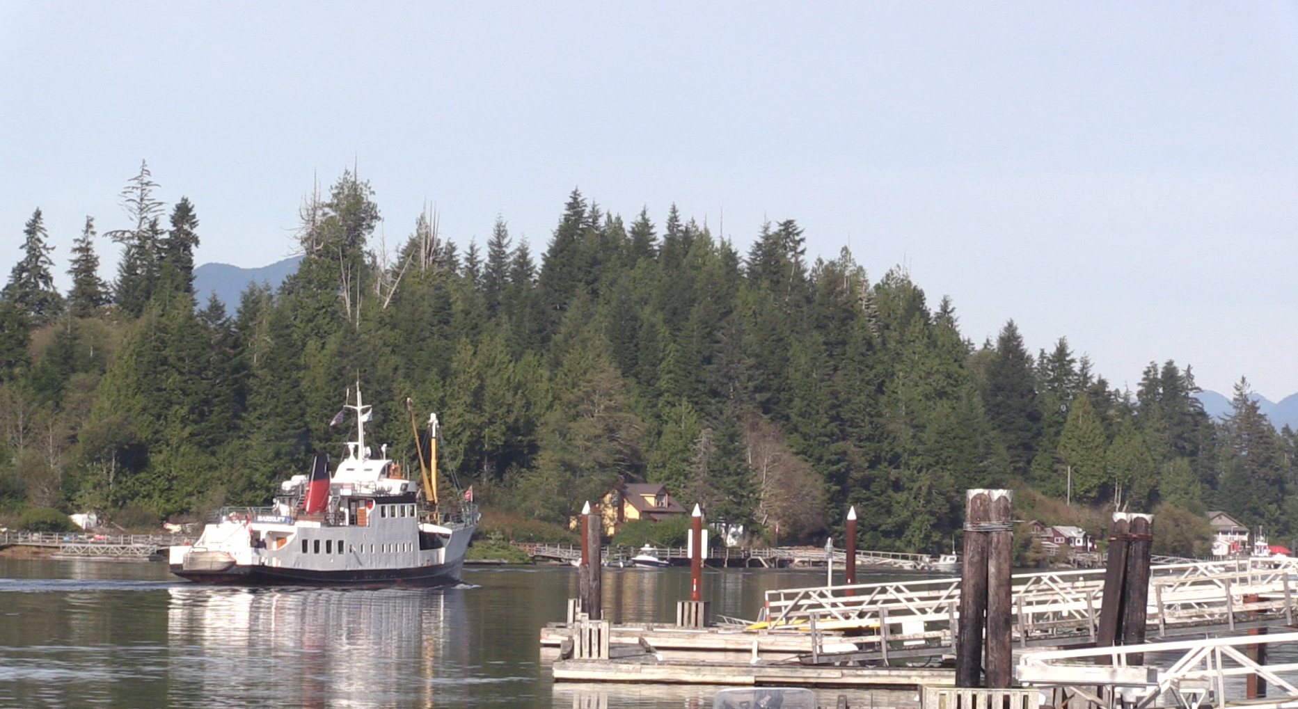 The Francis leaving Bamfield