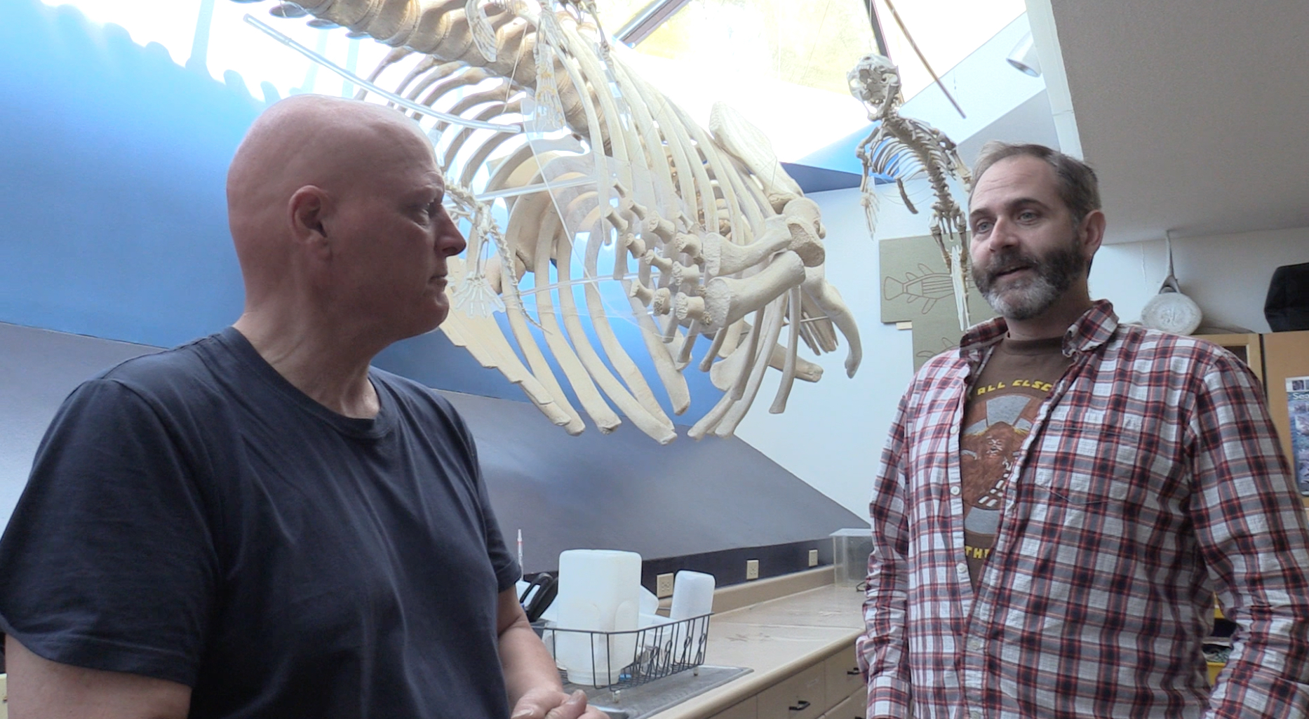 Phil and I in the Whale Lab