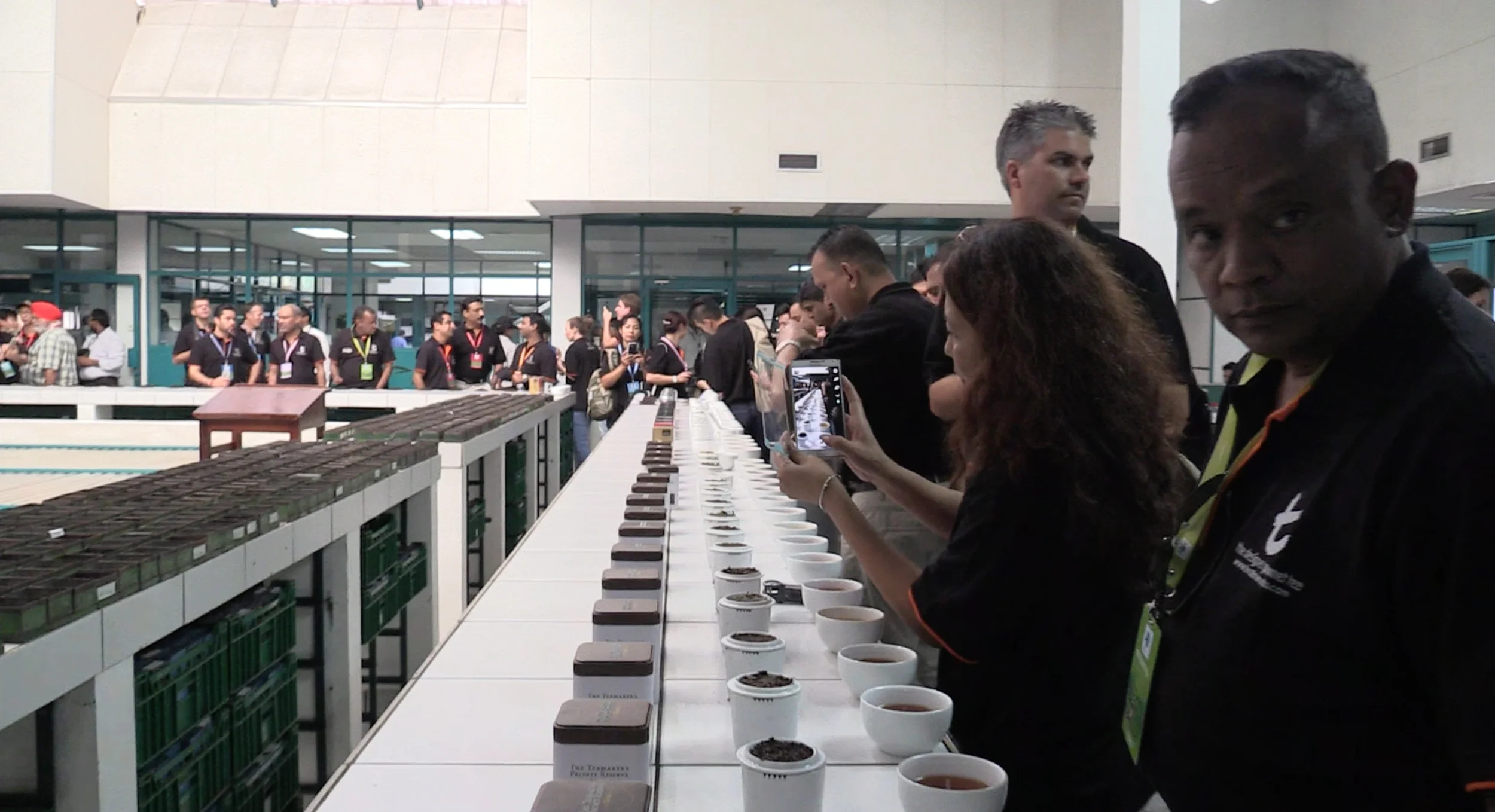 Various teas on display