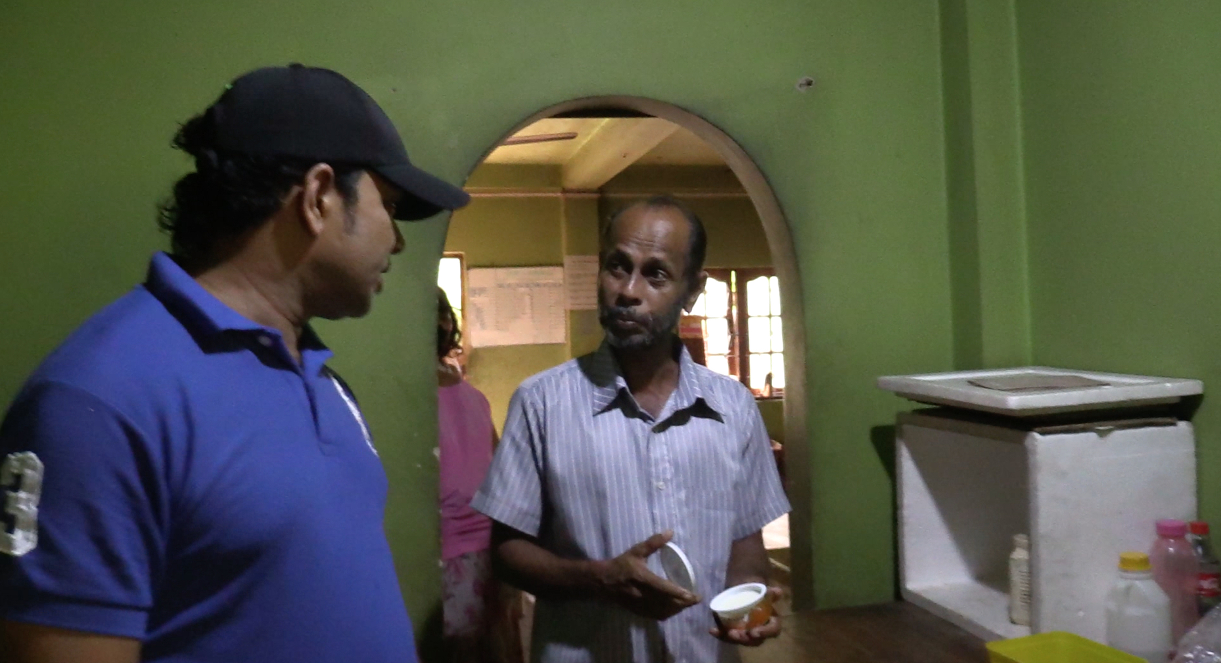 Sumith explaining the Yoghurt making process