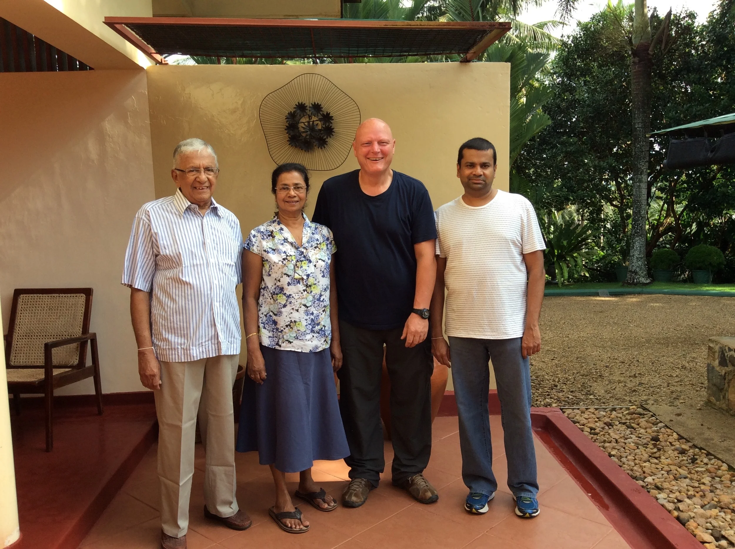Two generations of the De Silva family, incredible hospitality.