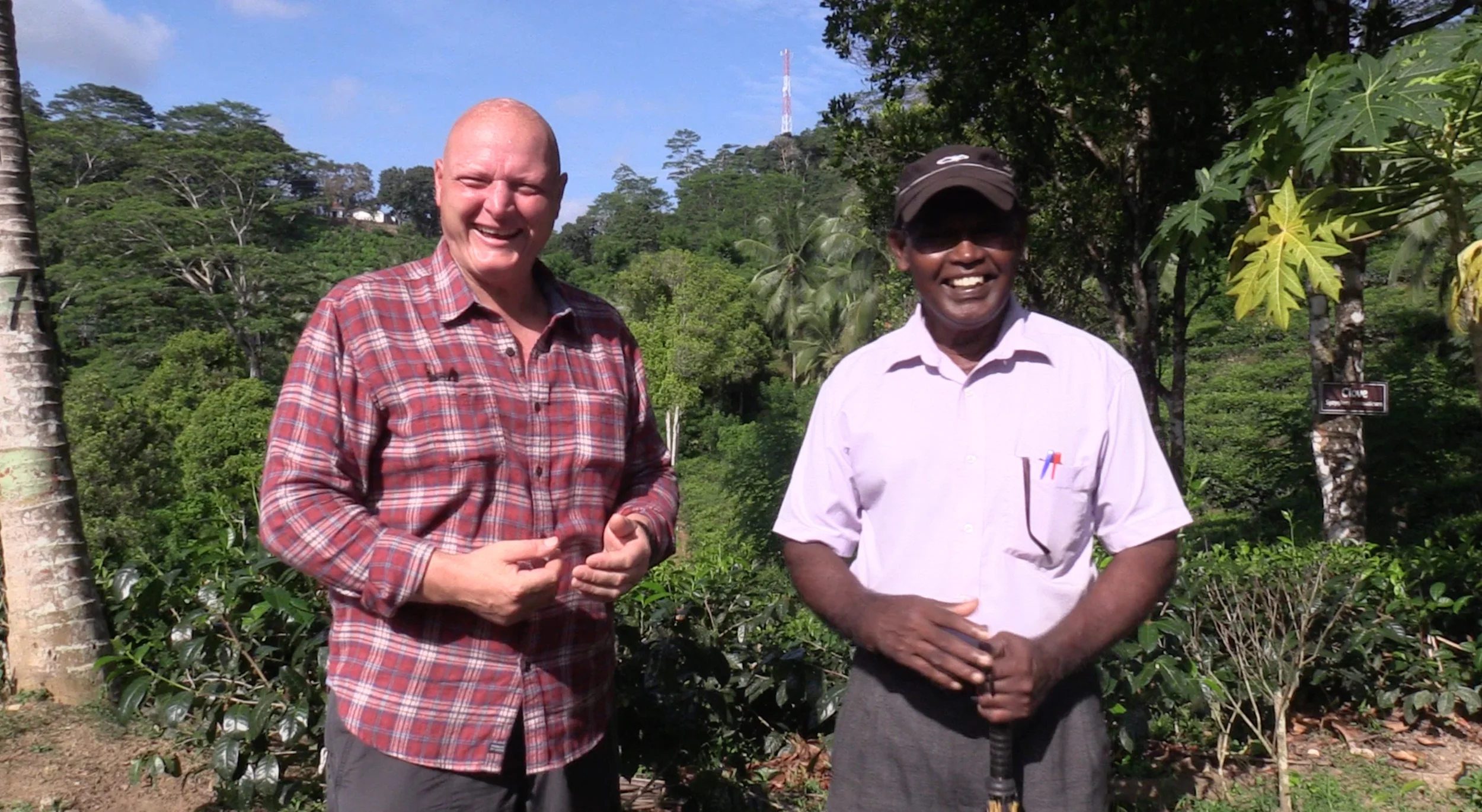 With the Field Manager - a very pleasant chap!