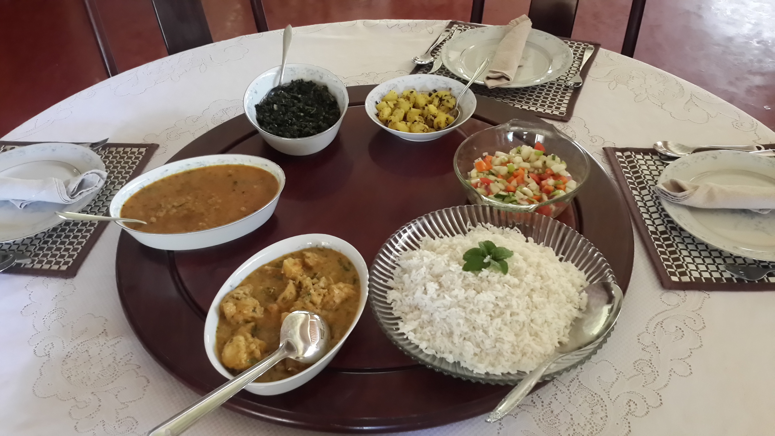 A traditional Sri Lankan dinner...absolutely amazing.