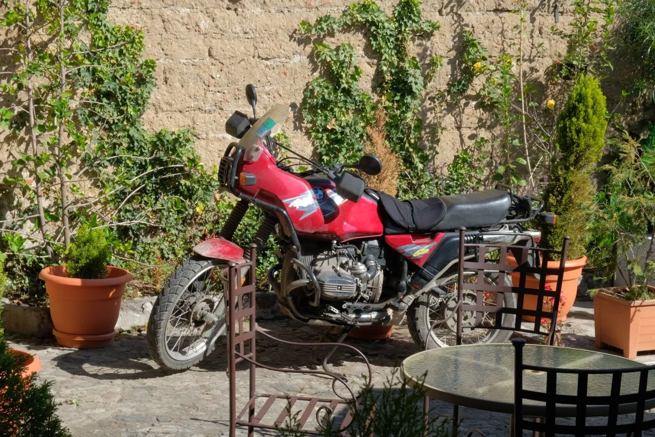 The Muskox at rest at the half way point in Antigua Guatemala