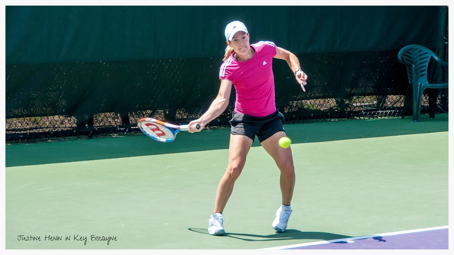 Justine Henin in Key Biscayne