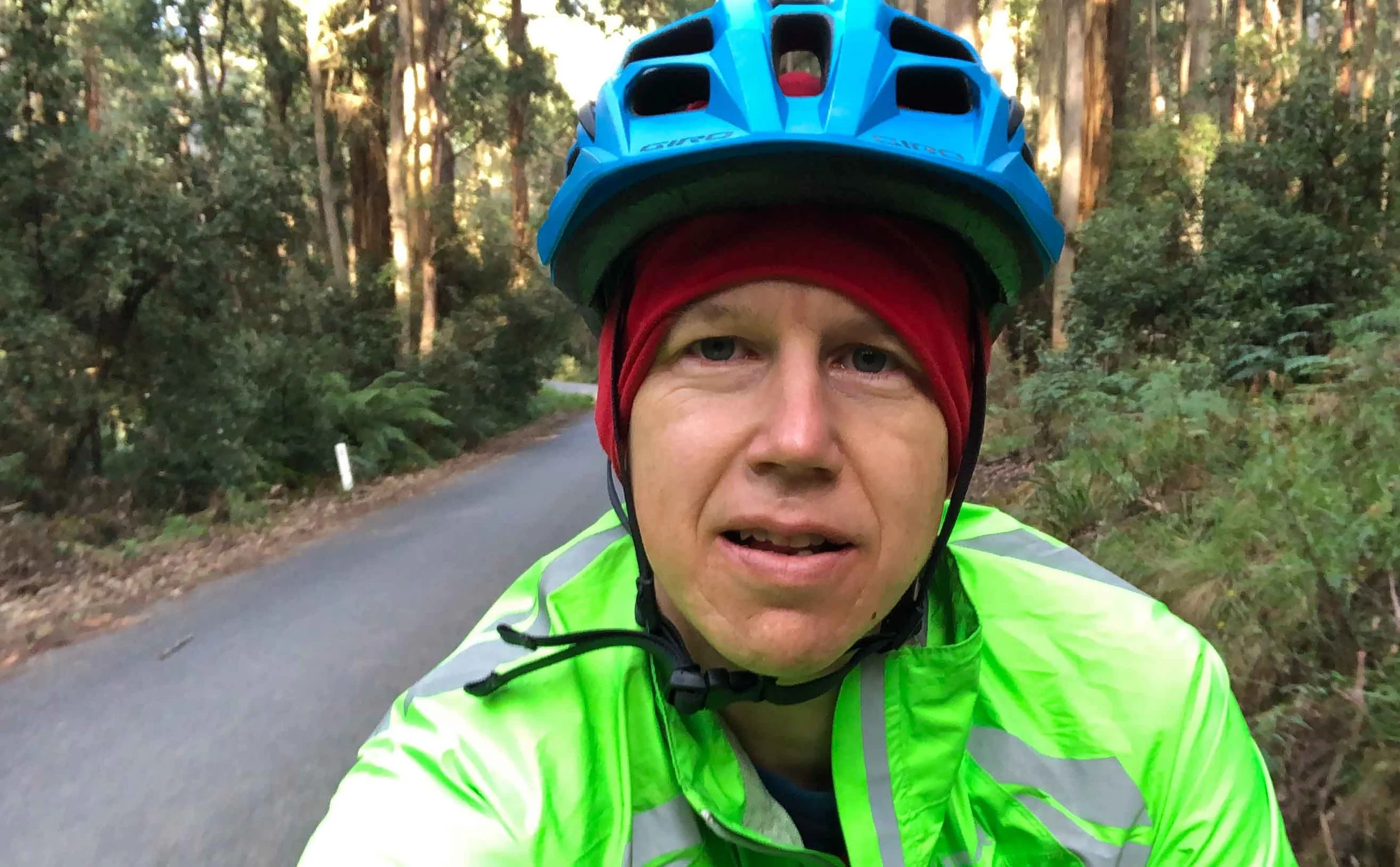 Cruising down from Delegate River in the steely fresh mountain air.