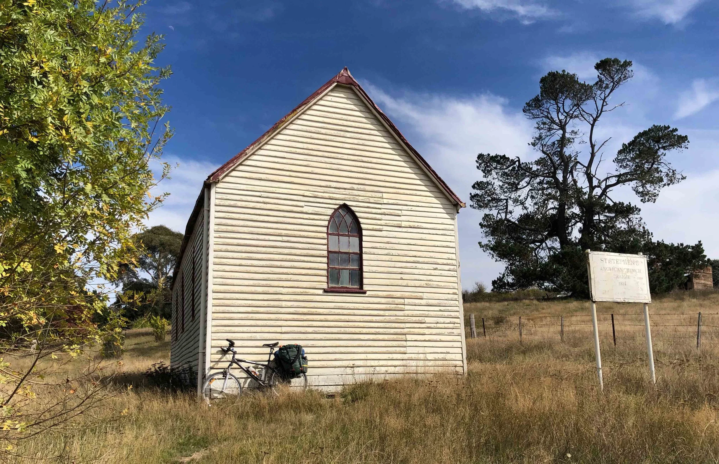 The Anglican church in Craigie NSW, built in 1884.