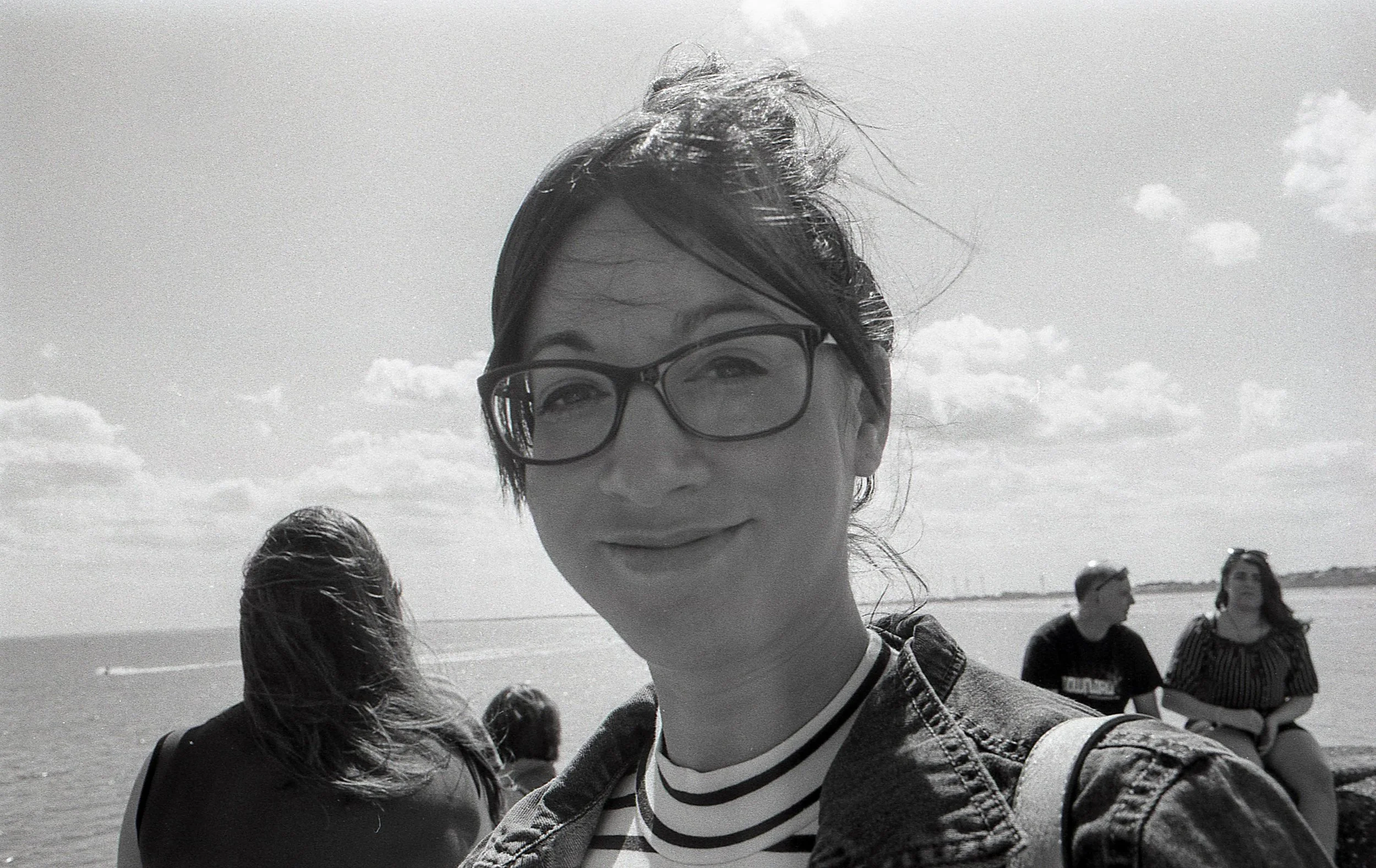 My wife Hayley on our day trip to Bridllington this summer :)
