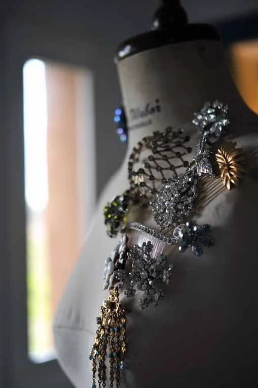 Vintage brooches and hair jewels