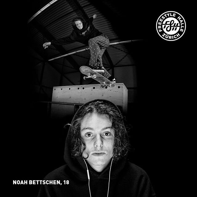 Name 
Noah Bettschen

Wie alt bist du? How old are you?
18 Jahre alt

In welchem Alter hast du angefangen zu skaten? When did you start skateboarding?
mit 11 Jahren
with the age of 11

Woher kommst du? Where are you from?
Z&uuml;rich

Was gibt dir sk