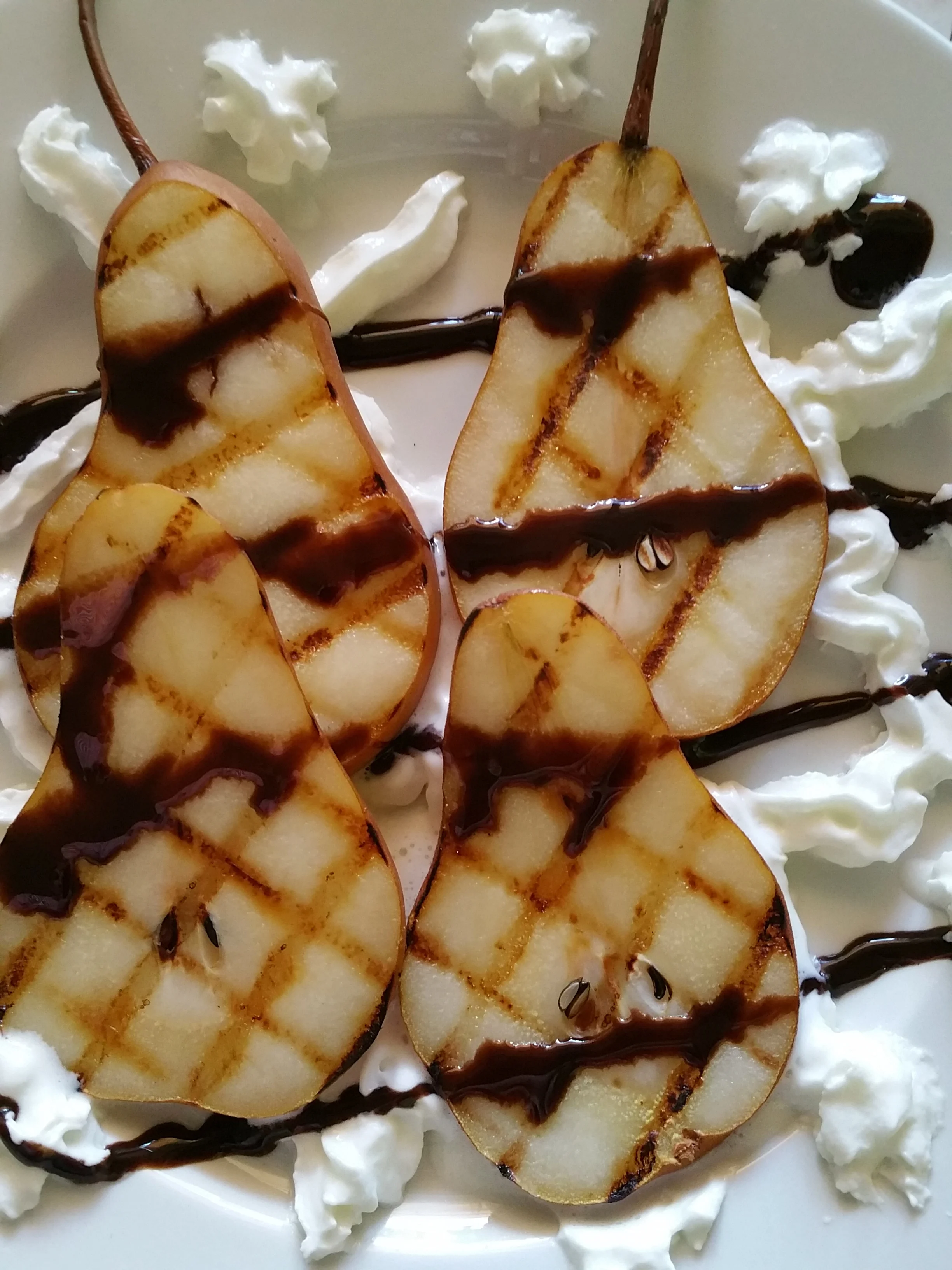 Pairs, Chocolate & whipped cream