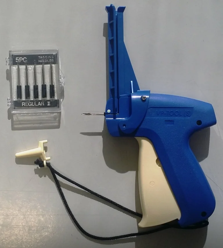 Hallprint's new VP-S tagging gun for TBA tags with all stainless parts. quick release button and pin guide