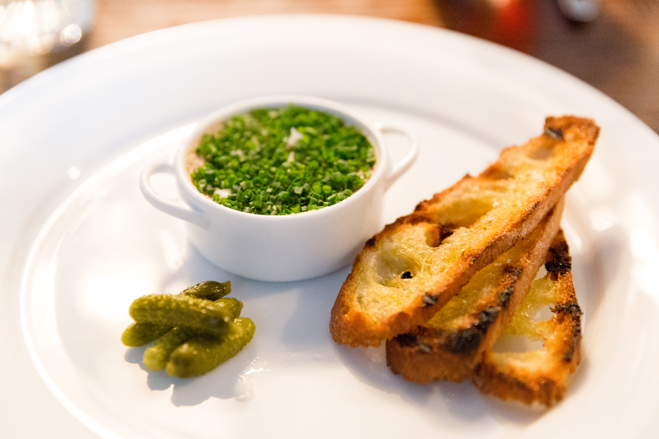 Confit Potted Duck, Cornichons & Char-Grilled Bread