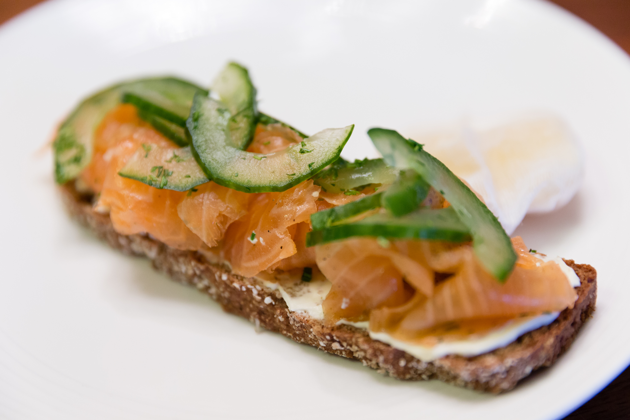 Tea-Smoked Salmon with Sour Cream Butter and Soda Bread