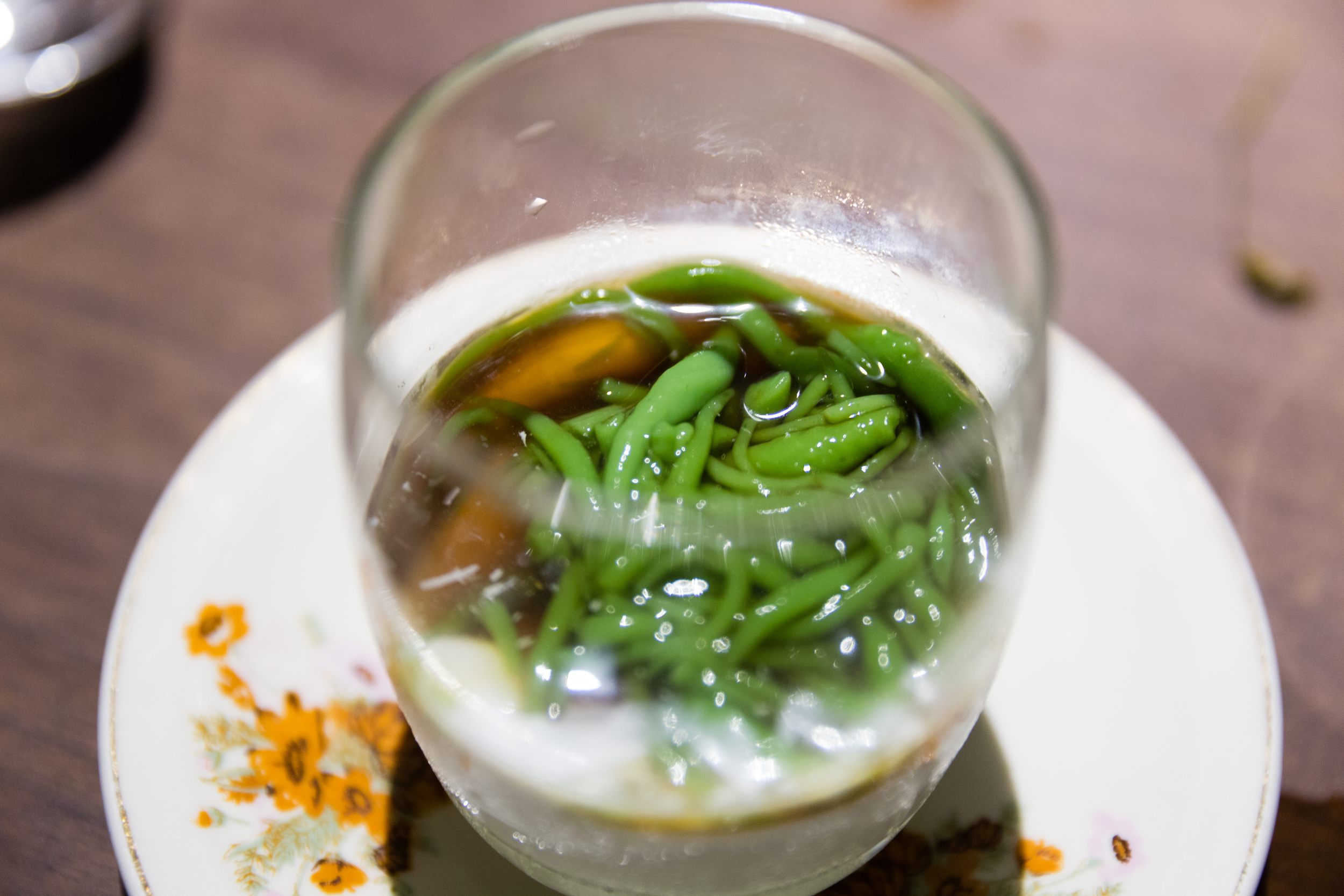 Candlenut's Signature Chendol Cream, Gula Melaka, Pandan Jelly