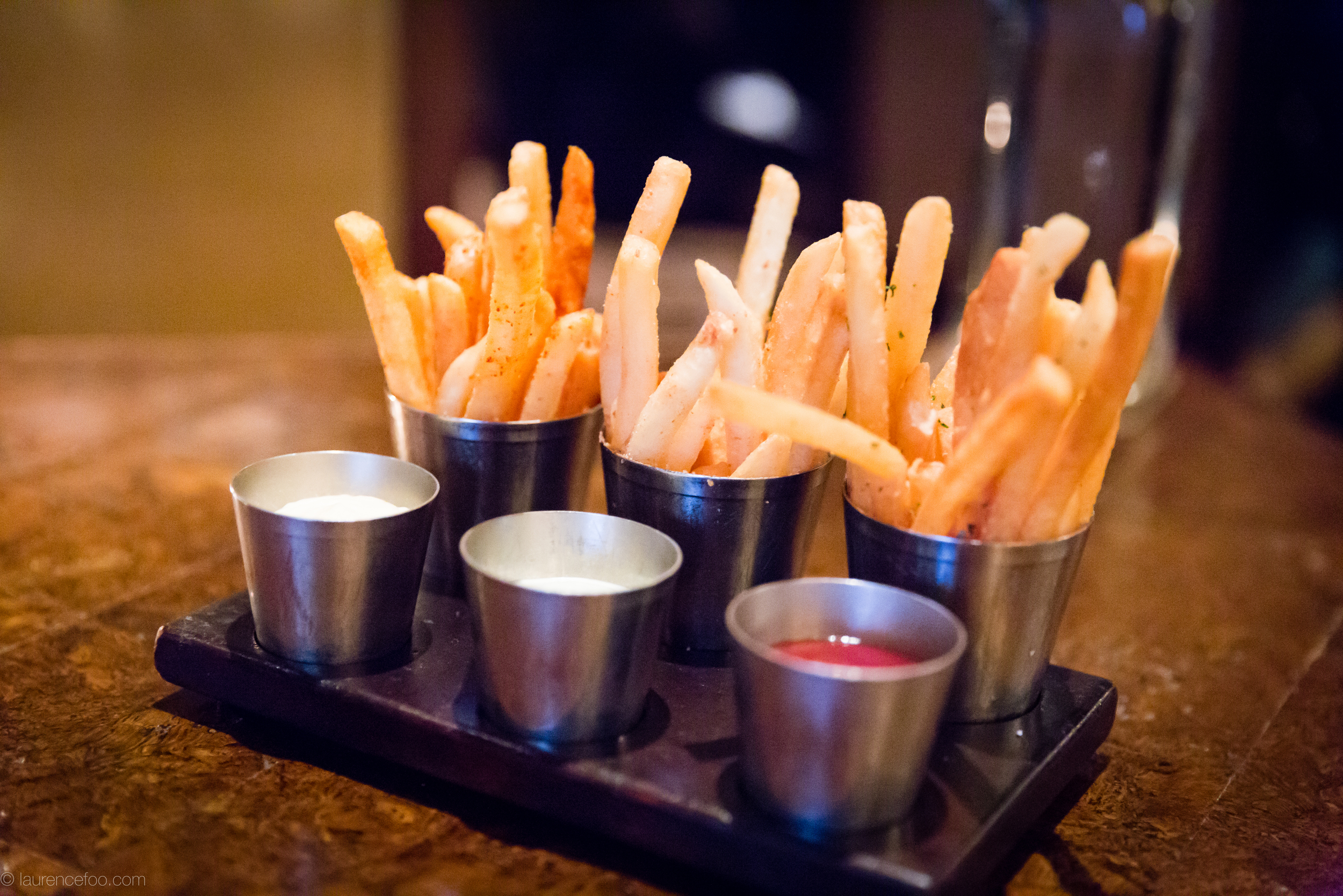 Paprika Chips with a Cheese & Aioli dip Shallot Chips with Lemon and Cucumber Fern chips with Sour Cherry Tomato. 