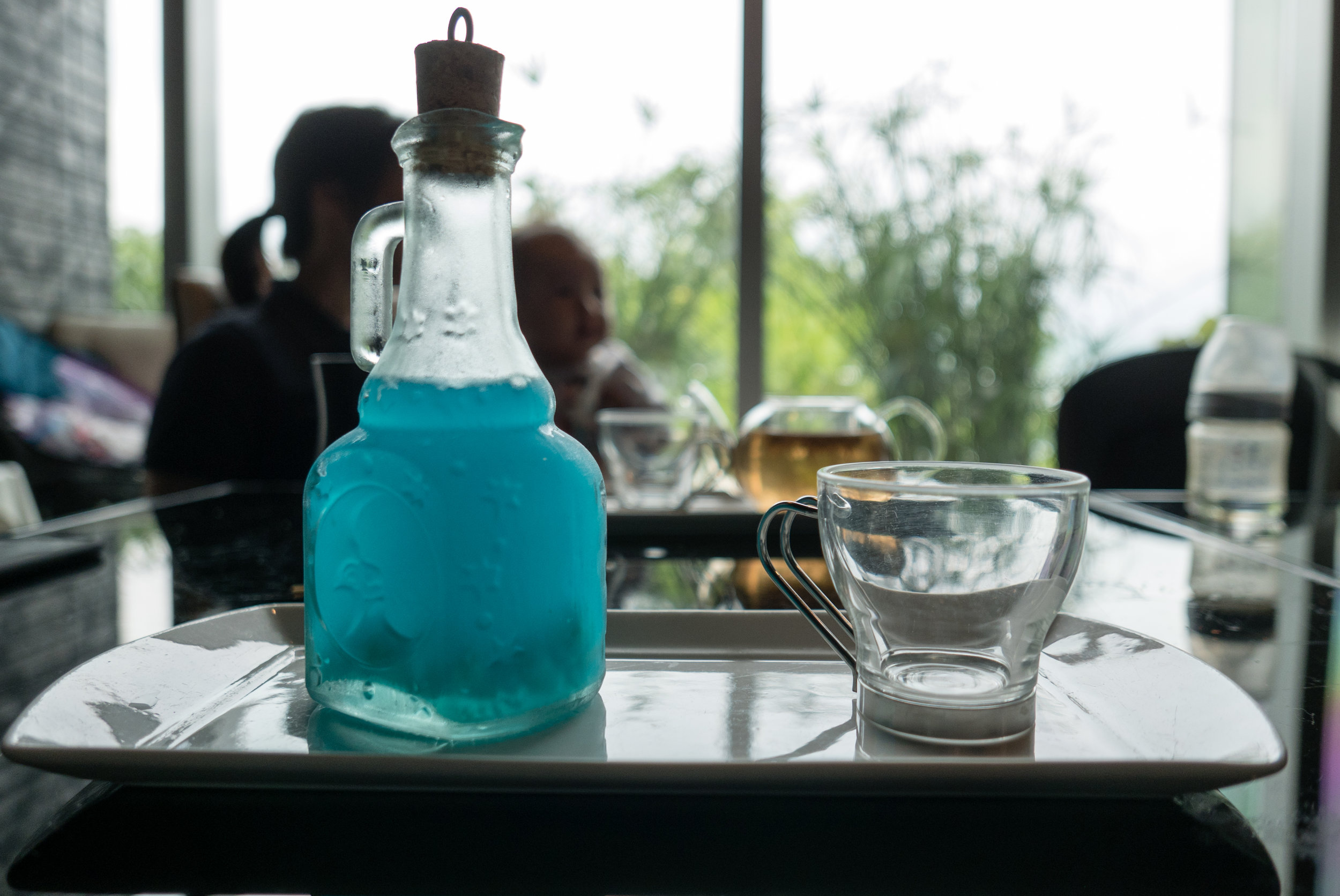 Hawaiian Blue - House mocktail of lychee and blueberry