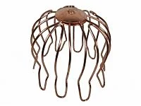 Copper or Stainless Steel. More expensive than Norwesco and more durable. Easy to install, spring-loaded style keeps it in place.
