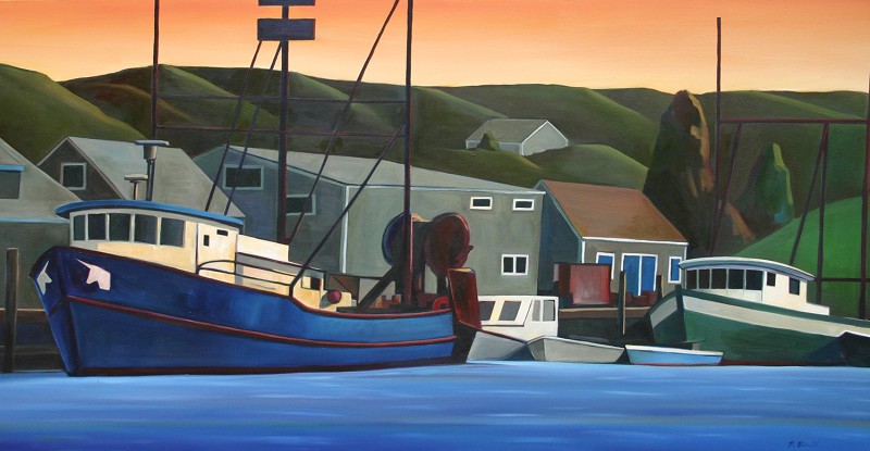 "Bumper to Bumper " Oil on Canvas H 48in x W 96in Price $15,000.00