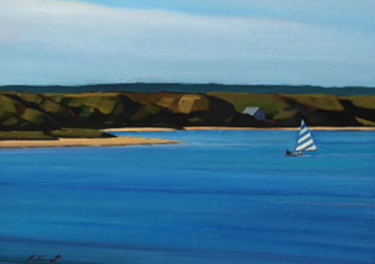 "Fast Mover " Oil on Canvas H 11in x W 14in Price$895.00