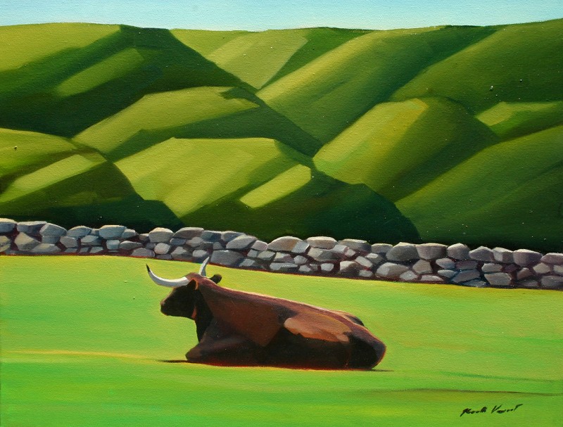 "Brook Side Beast" Oil on CanvasH 16in x W 20in Price SOLD