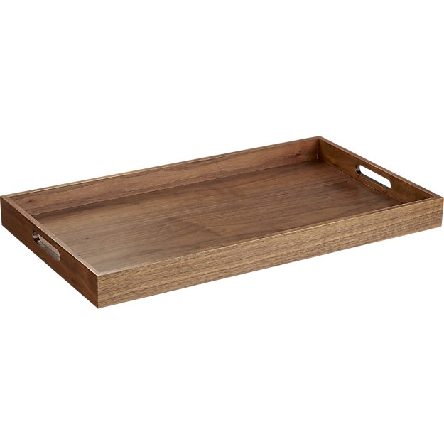 CB2 Walnut Tray