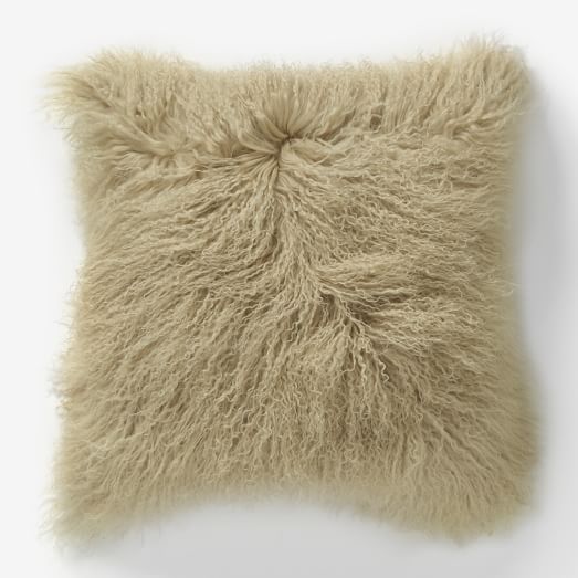 West Elm Mongolian Lamb Pillow Cover