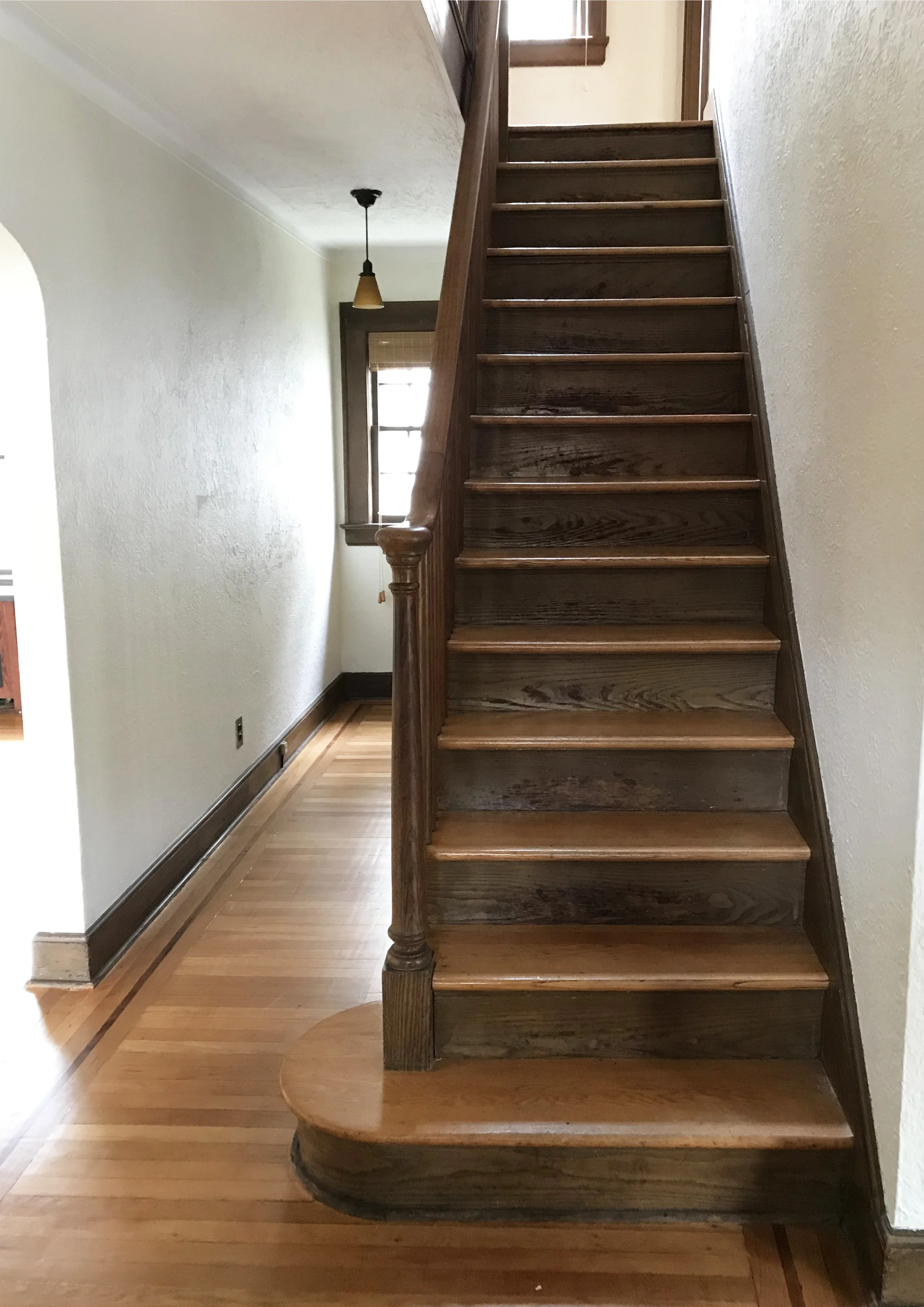I can't wait for you to see this new staircase! It underwent some construction already and it's getting a beautiful coat of paint!