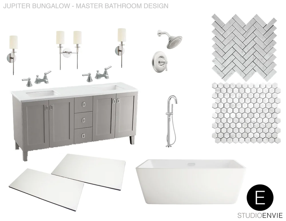 Jupiter Bungalow: The Bathroom Designs — Studio Envie