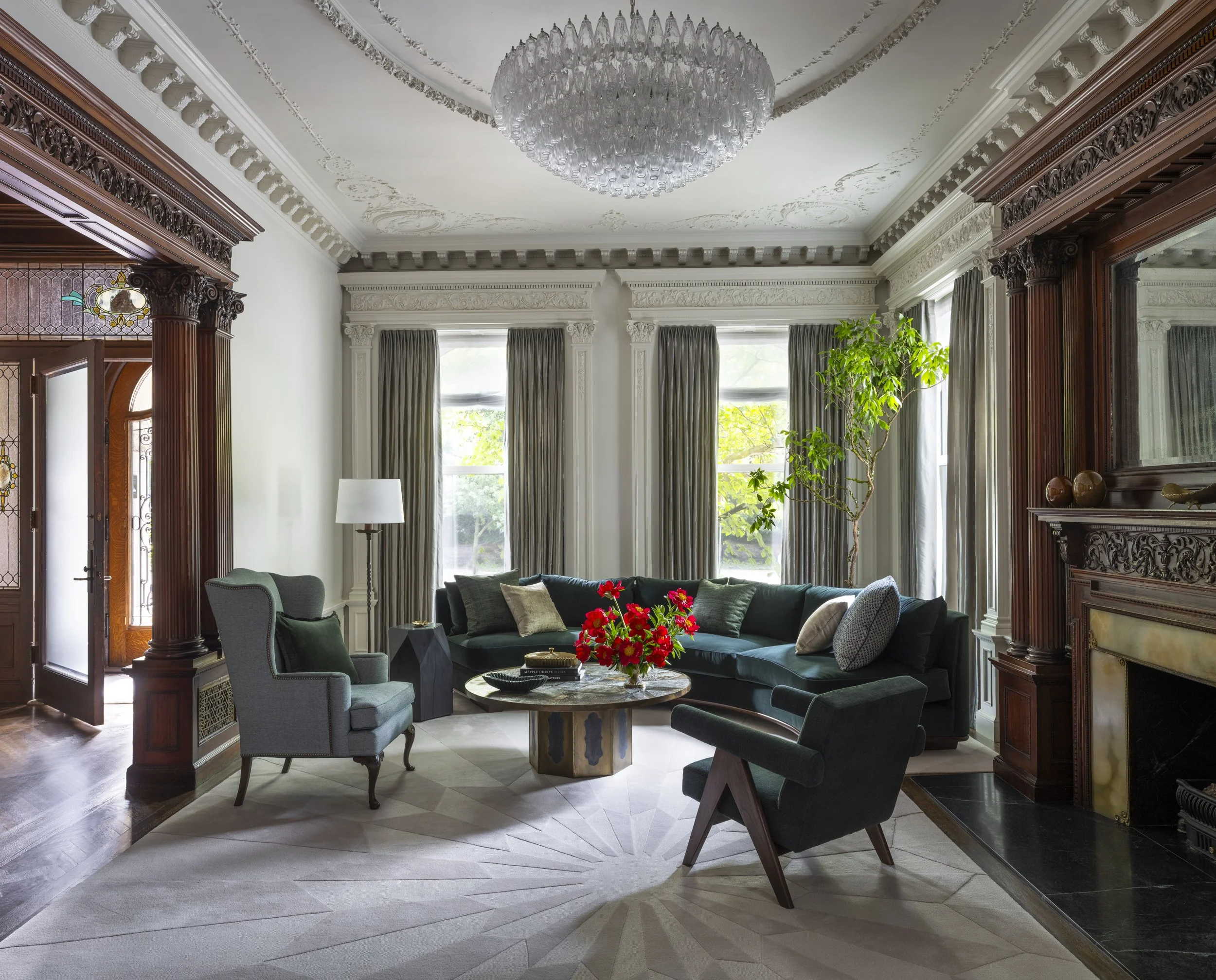  Location: Brooklyn, New York   Project Team: Romines Architecture | Adrienne D’Agata Interiors | Wendy Grunseich Project Management | Rusk Inc, CM | Adam Cane Macchia, Photography  Originally built in 1899 and designed by architect Montrose Morris, 