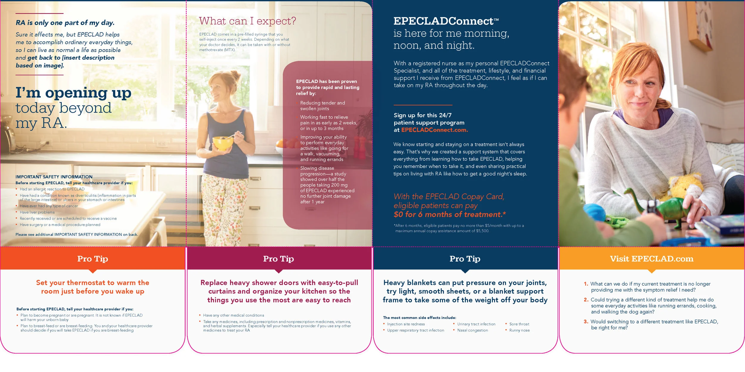  Fold-down tabs reveal tips for living with RA 