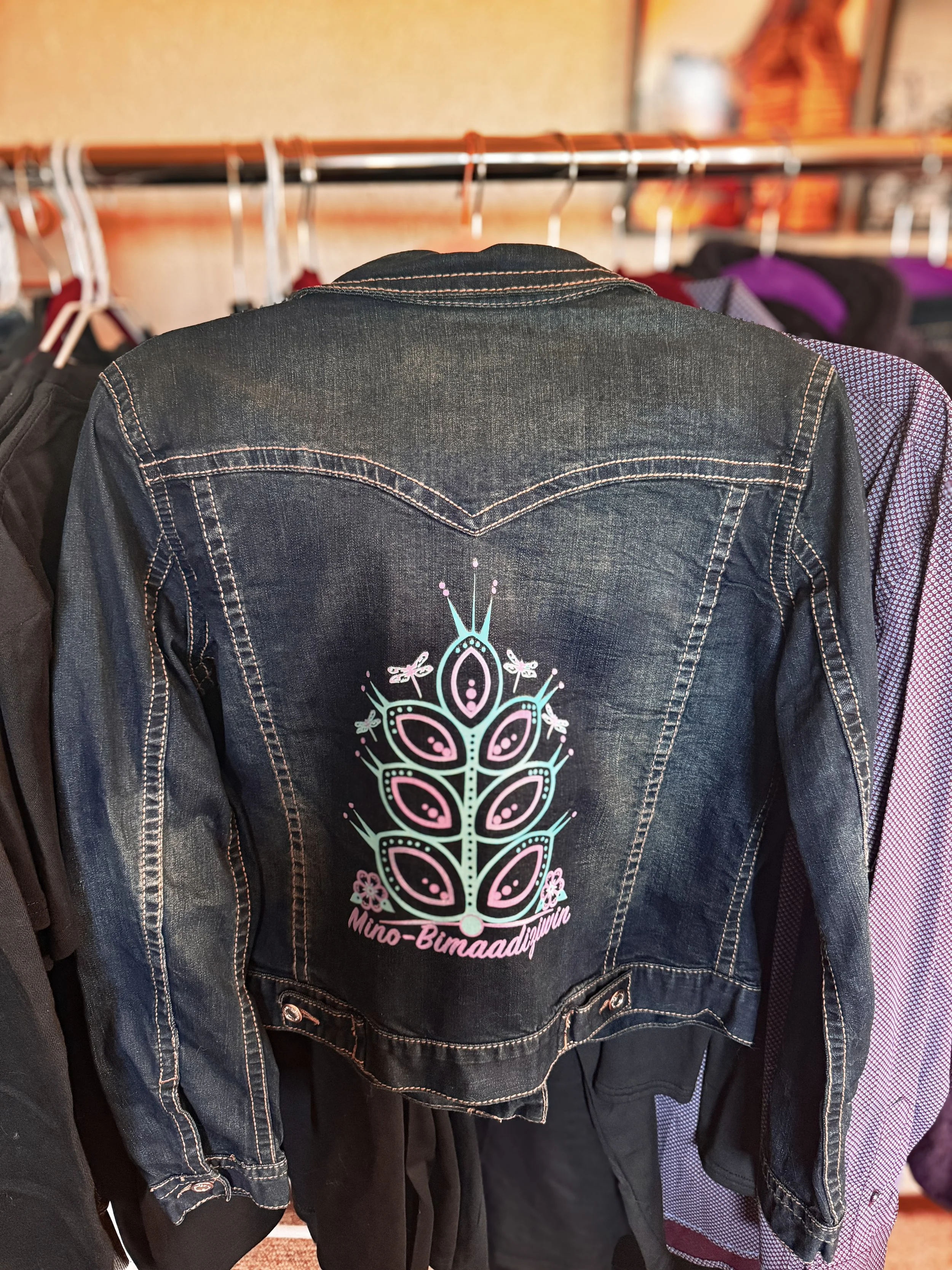 Mino Bimaadiziwin Grace Denim Jacket (SM)