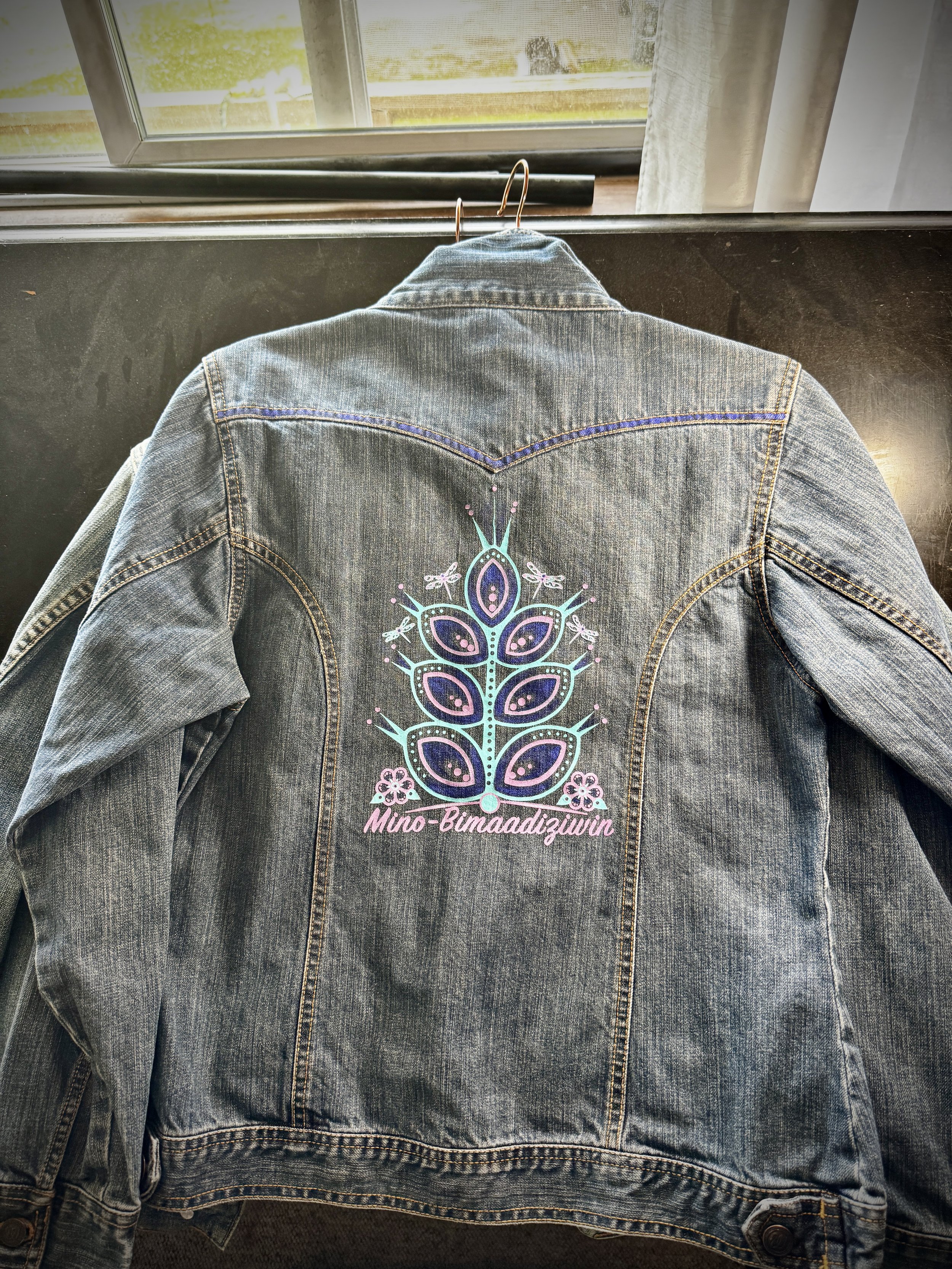 Mino-Bimaadiziwin Wrangler Denim Jacket