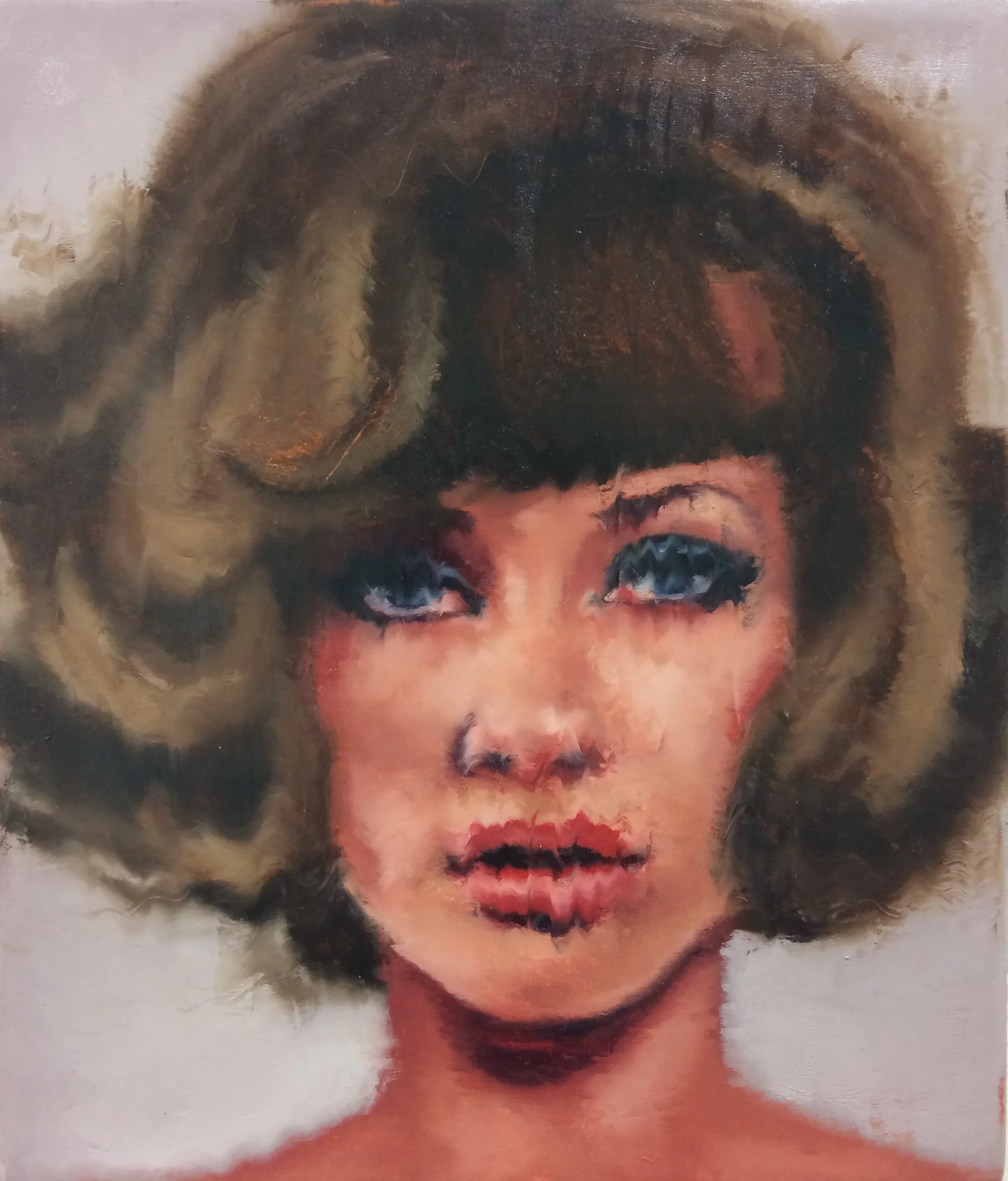    Old Enough to Be My Mother #87  , 2017  Oil on canvas  12 x 14 inches 