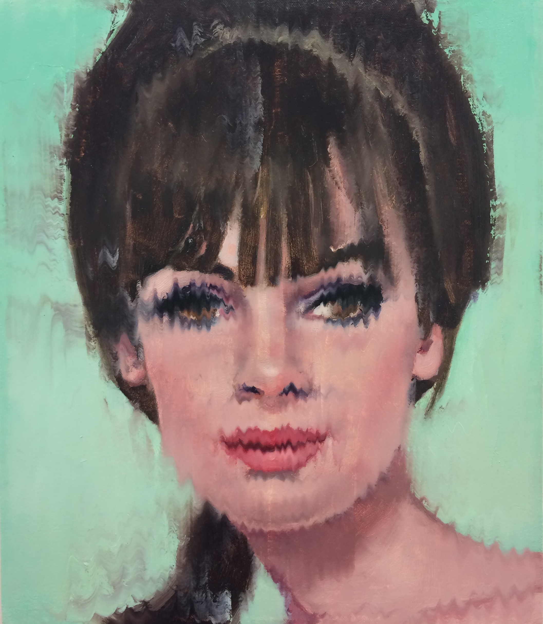    Old Enough to Be My Mother #102  , 2017  Oil on canvas  12 x 14 inches 