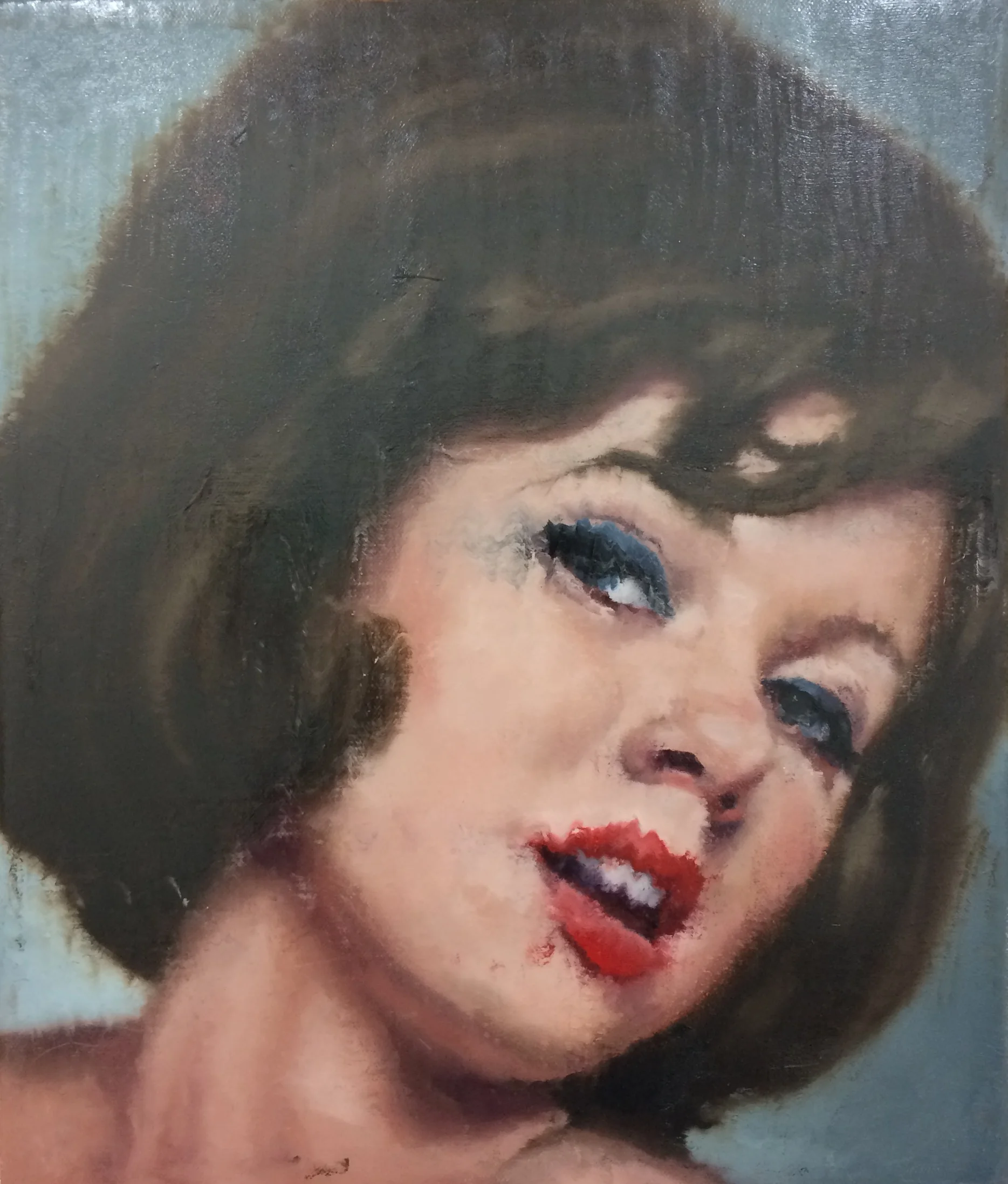    Old Enough to Be My Mother #103  , 2017  Oil on canvas  12 x 14 inches 