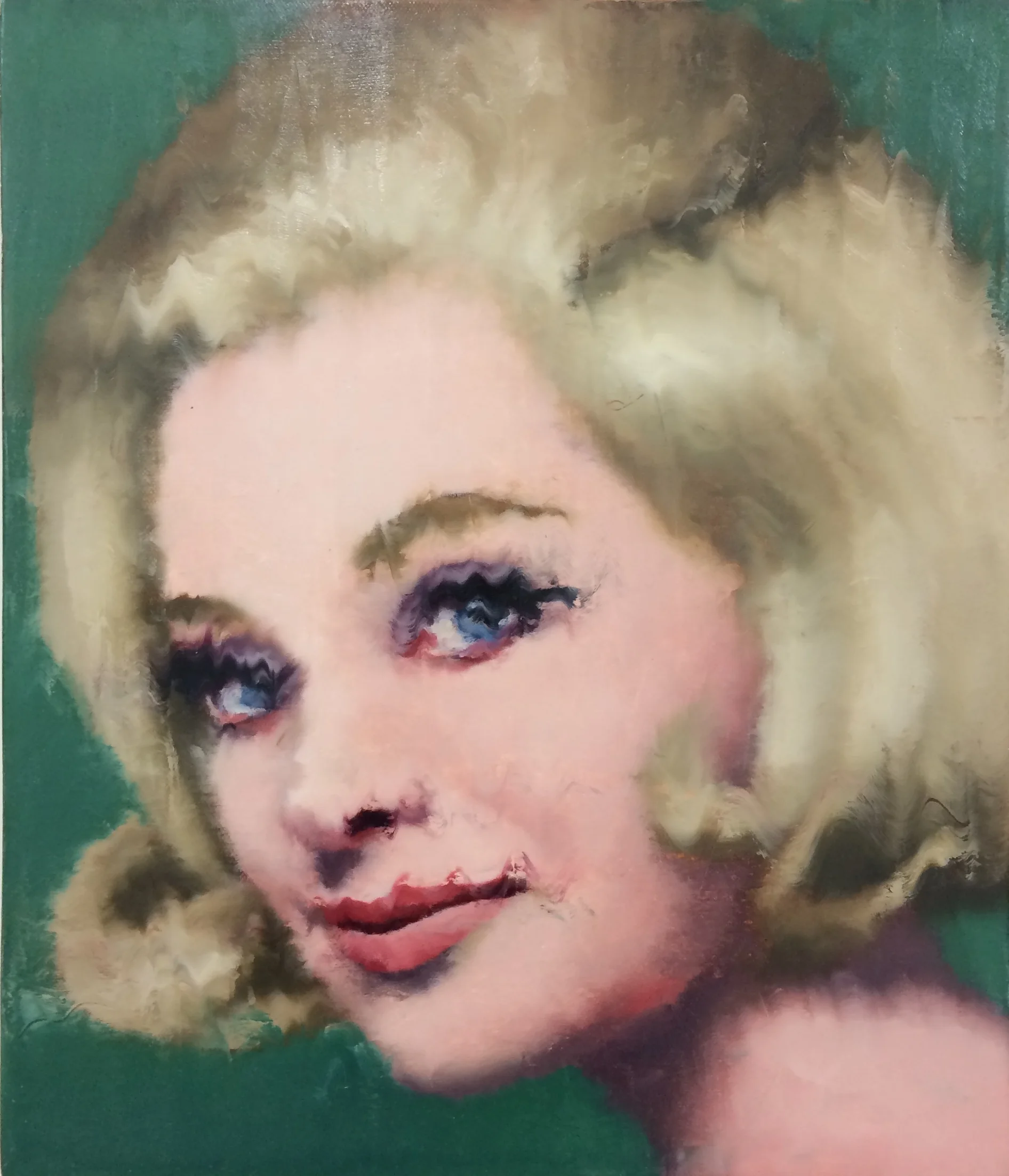    Old Enough to Be My Mother #91 ,  2017  Oil on canvas  12 x 14 inches 