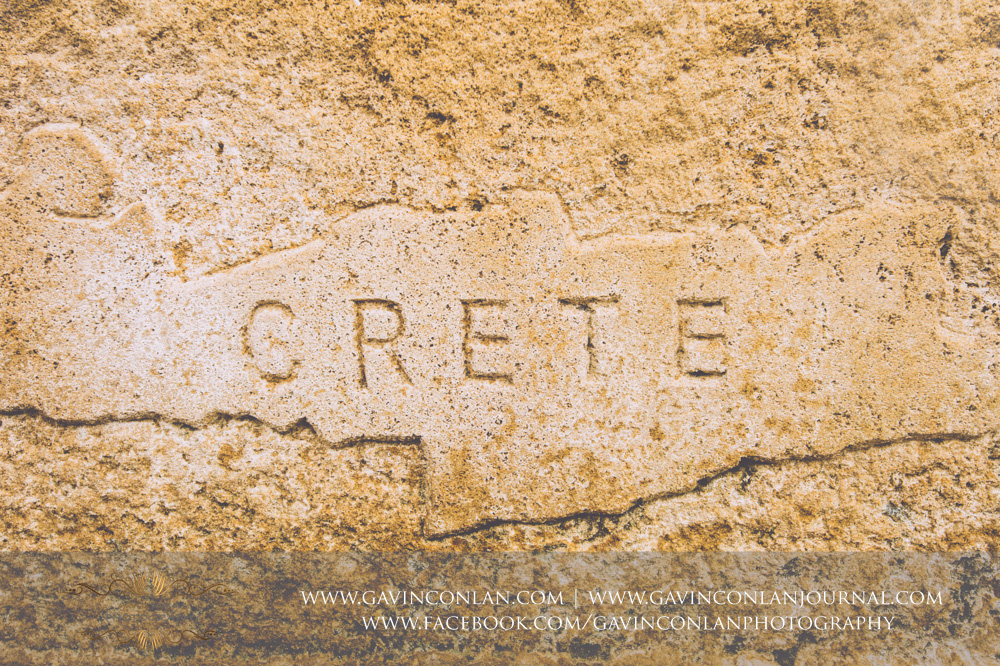 the word Crete etched into the brickwork. 