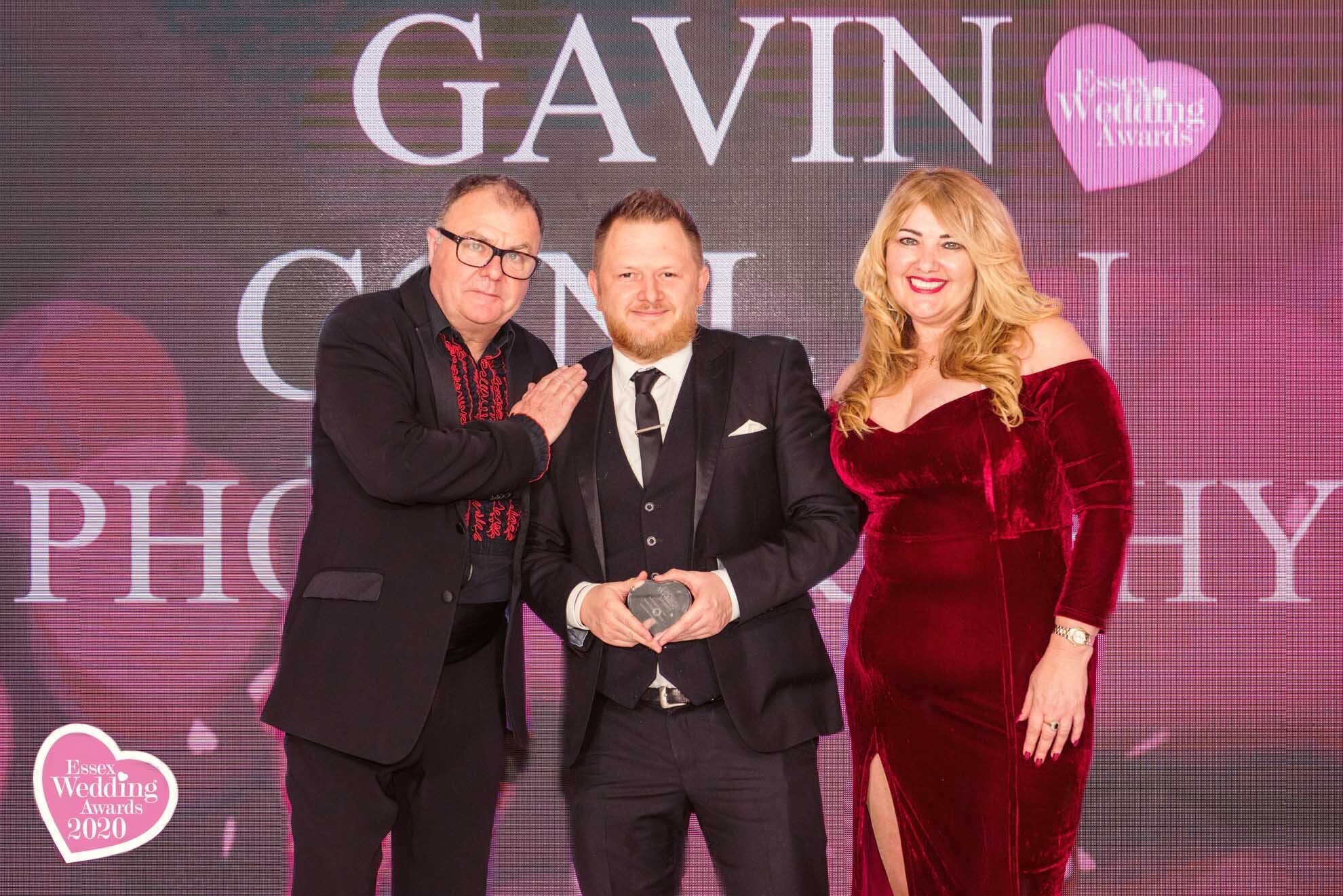 Essex Wedding Awards - gavin conlan photography wins Highly Commended Wedding Photographer of the Year