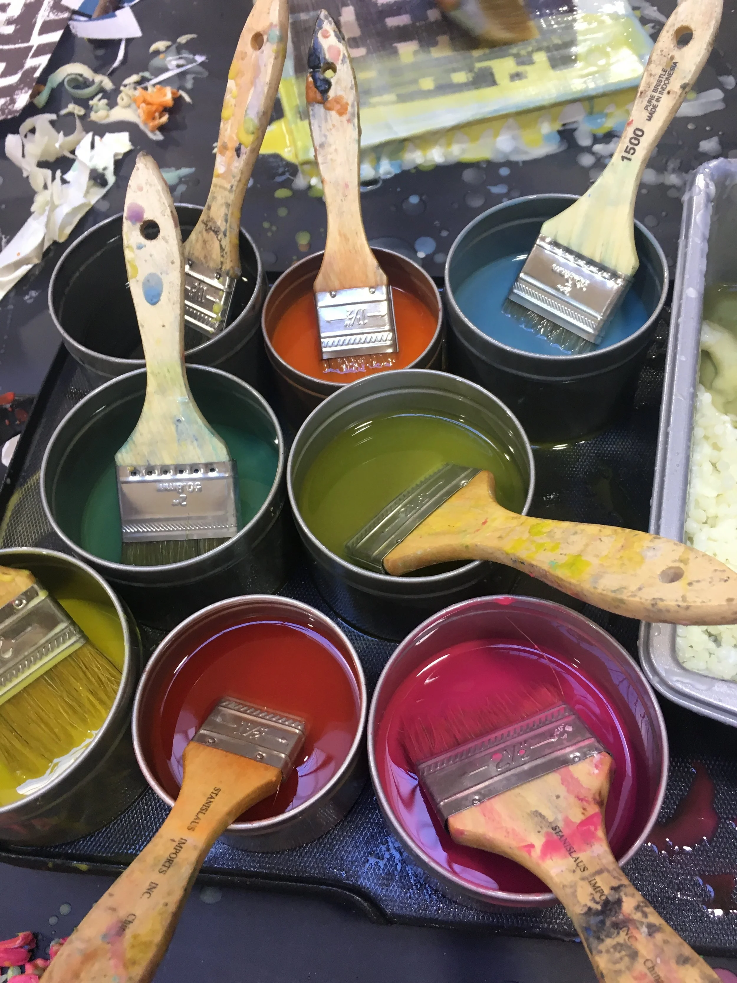  Encaustic Workshop Day 1 