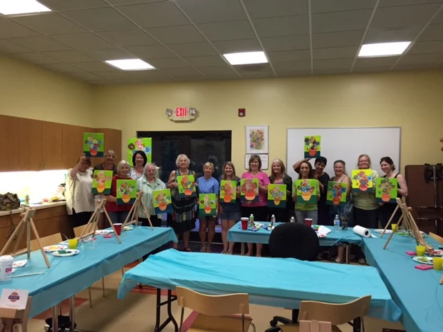 A fabulous night of painting with Deb and the Brits Brand girls at the Litchfield Community Center.