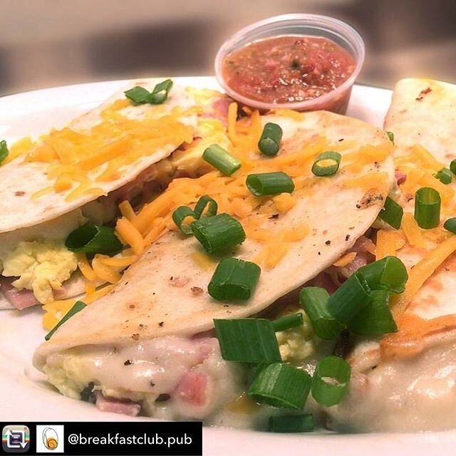 It&rsquo;s Taco Tuesday! Out of beer? The  @breakfastclub.pub has you covered for both. Carry out and delivery 8AM to 1PM, call 608-782-0050 or order online. They have our @turtlestackbrewery growlers available and Mimosa care packages which are deli