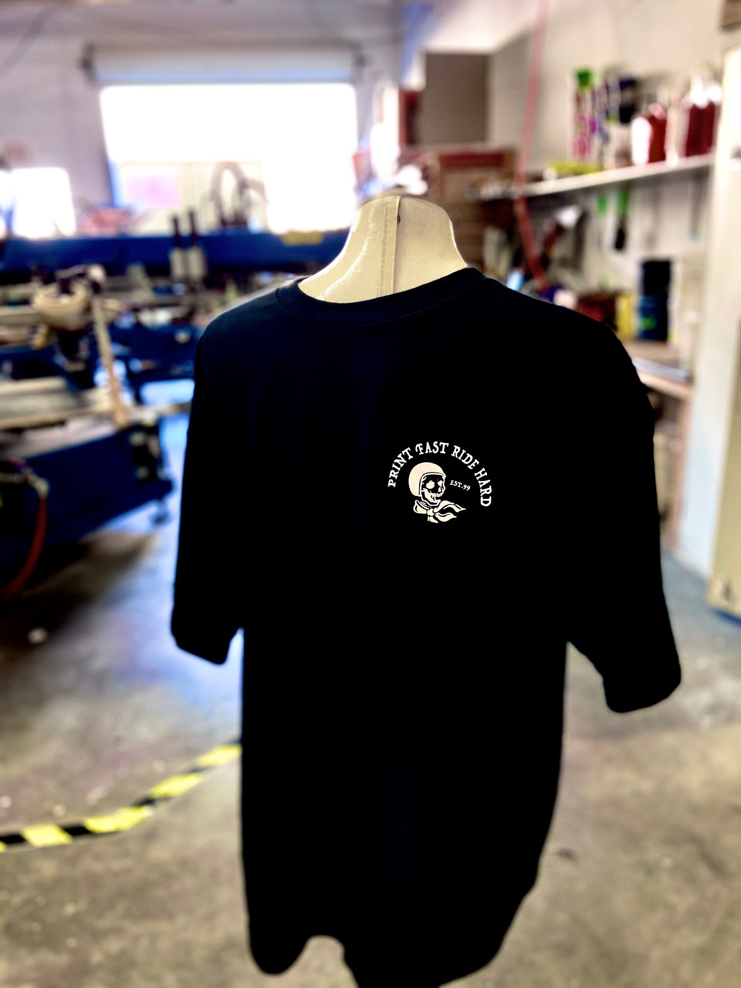 Print Fast Ride Hard T — Custom & Embroidery in Rancho Cucamonga | Color