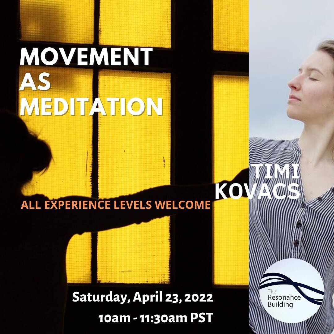 Feel into a new way of moving and being in the world in this meditative workshop where you are invited to deconstruct ideas of &quot;correct movement&quot; and embark on an exploration of movement beyond familiar patterns and habits of experience.

W